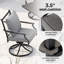 Chaise de salle à manger pivotante à bascule avec coussin-814367893