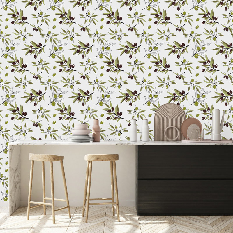 Panneau de papier peint, L 2,08 pi x L 10,42 pi