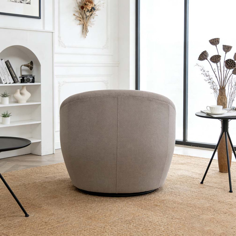 Fauteuil demi-tonneau Modern, Gris