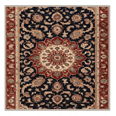 Machine Washable Persian Brown Area Rug