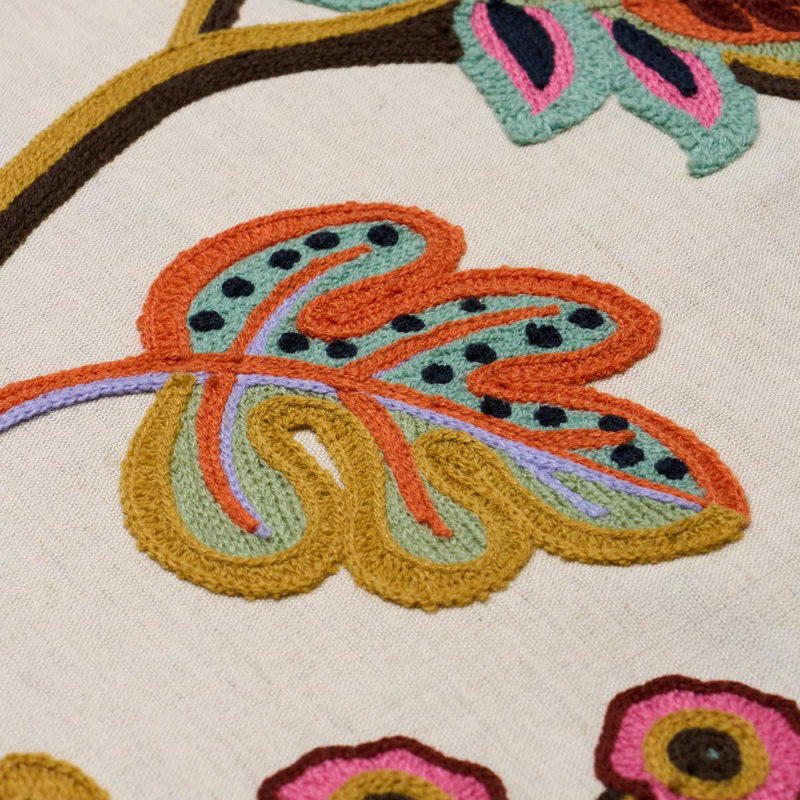 Loulou Embroidery Fabric, Jewel