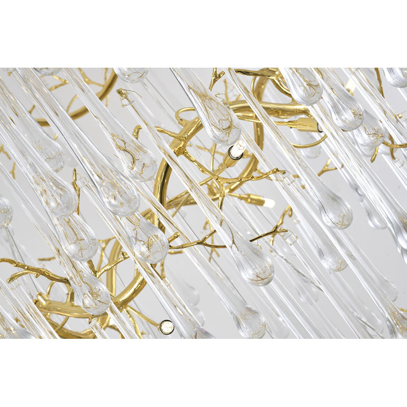 38 - Light Dimmable Geometric Chandelier