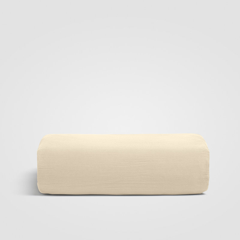 Dune Crinkled Comfort Fitted Sheet (Sandstone), Full/Double Fitted Sheet