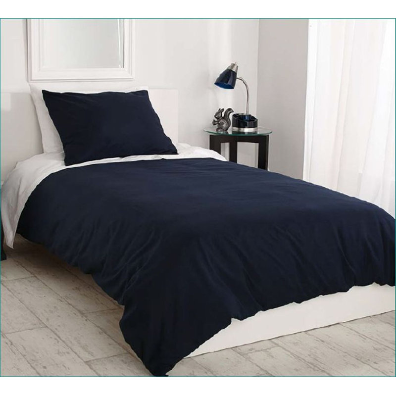 Ensemble de housse de couette , Simple, Bleu marine