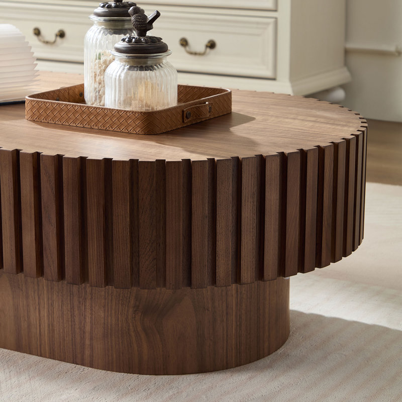 Table basse Lindiwe, Noyer, H 13,78 po x l 43,7 po x P 24,8 po