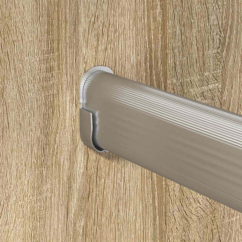 Aluminium Alloy Closet Rod, 2.9 cm H x 96.4 cm W x 1.5 cm D