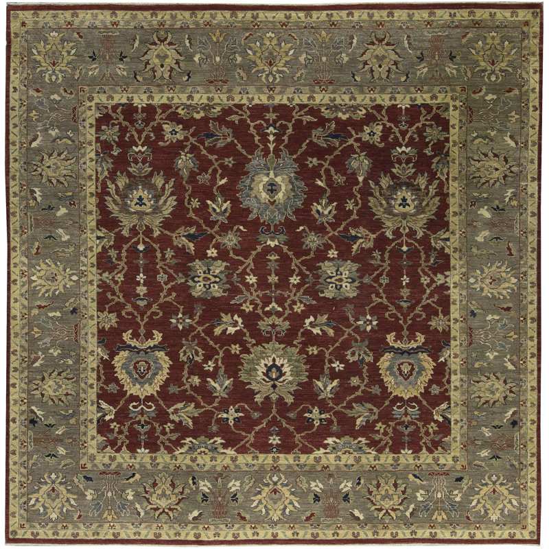 One-of-a-Kind Square 10' x 10' Hand Knotted Area Rug