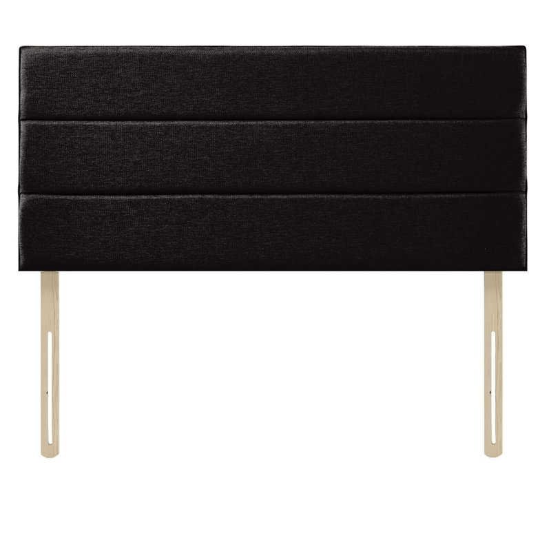 Eri Upholstered Headboard, Super King (6'), Black