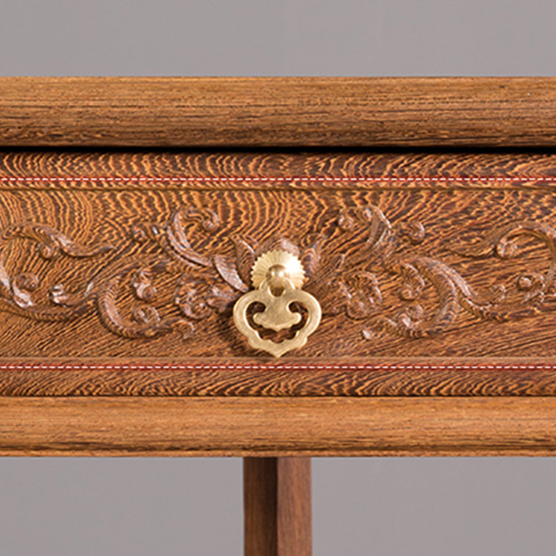 Armoire de coin en bois massif
