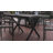 Commercial Grade X-Frame Outdoor Dining Table with Faux Teak Poly Slats and Metal Frame-756476414