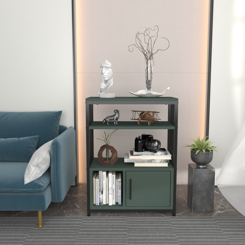 Yancey Bookcase, Green/Black