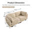 Canapé modulaire Loveseat-1119945475