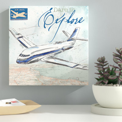 "Avion I" par Tre Sorelle Studios - impression sur toile tendue