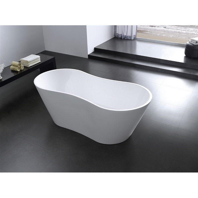Baignoire de trempage autoportante Onde 66 po. X 30 po. Onde