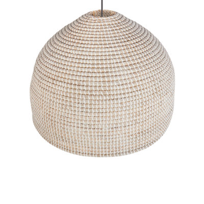 Anndi 1 - Light Natural Drum Pendant