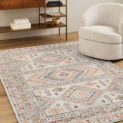 Eldon Pale Pink/Teal Rug