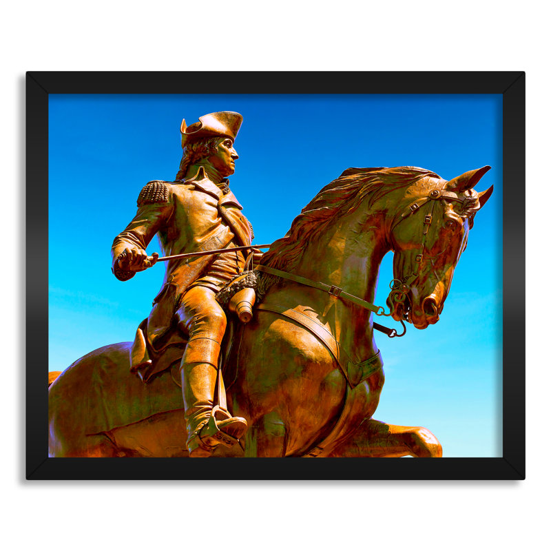 Washington Statue, Boston Massachusetts - reproduction de photo sur toile