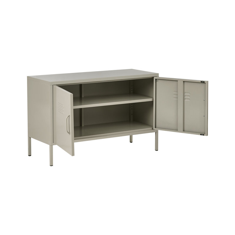 Storage Unit Metal Light Beige, Beige