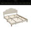 Lit plateforme tapissier avec tête de lit réglable, lit plateforme simple de style moderne sans sommier, assemblage facile-1189329582-1189329581