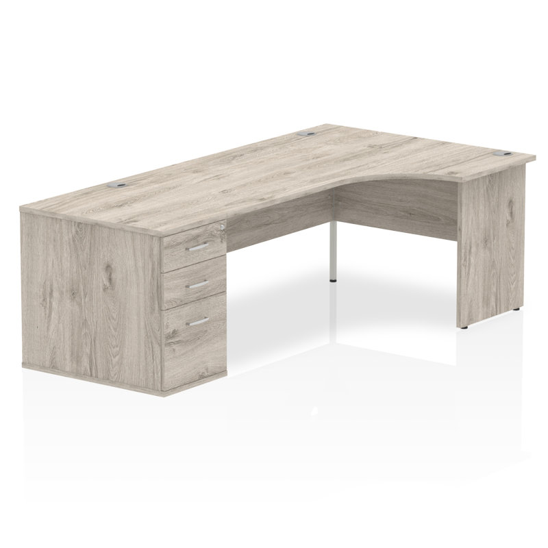 Zetta L-Shaped Executive Desk, 73 cm H x 180 cm W x 80 cm D