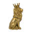 7.5X5X13" Sitting Crown Lion