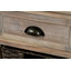 Armoire de rangement en bois Bueno avec deux tiroirs et quatre paniers en rotin classique-422277998
