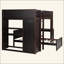 Lit mezzanine avec lit autonome, tablettes, bureau et garde-robe-1767325113