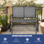 Chaise berçante d'extérieur en acier Gries-98652457