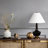 Vintage Bottle Shaped Oil Rubbed Black Metal Base Table Lamp (Set Of 2)