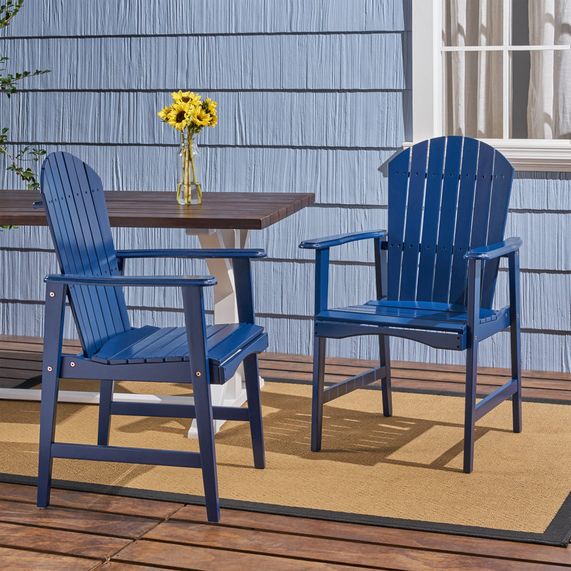 Chaise de patio Rosalyn, Bleu marine