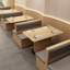 Banc rembourré en similicuir haut de gamme