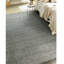 Tapis argent / bleu noué à la main-66882457