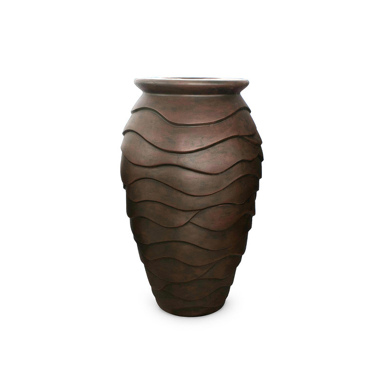 Scalloped Urn Fountain, 45" H x 27" W x 27" D