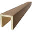 Poutre de plafond à 3 côtés en faux bois Endurathane sablé (poutre en U)-105465385-96427008-105465381