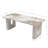 Modern Wooden Coffee Table for Living Room, Rustic Brown Finish, Rectangular Centre Table with Storage Shelf