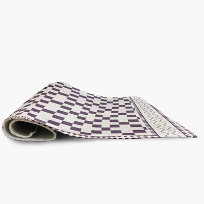 Chenille Geometric Indoor / Outdoor Rug