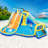 Joyldias 3 Slides Inflatable Bounce House,680w Air Blower Slide Bouncer Castle Playhouse With 2 Splash Pool For Kids Backyard Indoor Outdoor Use