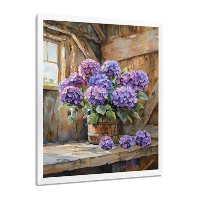 Art mural floral sur toile, impression de fleur botanique - composition florale de jardin