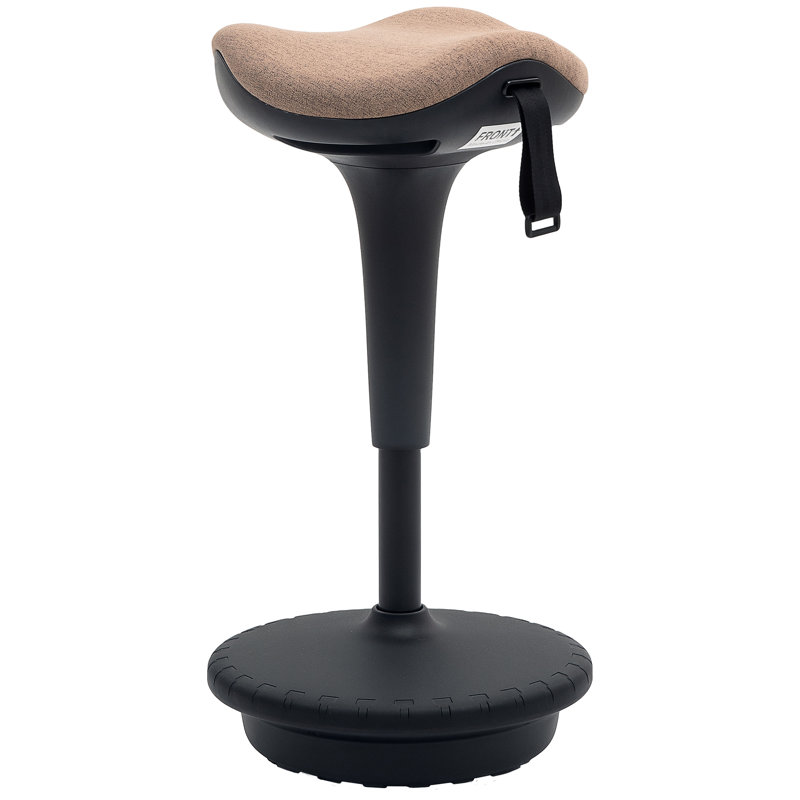 Chaise de bureau debout, tabouret debout actif réglable, brun, Brun