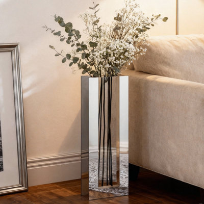 Urson 23.74" Modern Floor Vase Handmade Glass Decor Modern Contemporary Glam Stylish