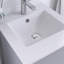 Meuble-lavabo simple autoportant 24 po avec plateau intégré en céramique blanche 24 po-2037601480