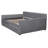 Full Size Upholstered Daybed With Trundle And Wood Slat Support-223915949