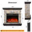 Chaitra 36.2'' W Electric Fireplace & Mantel Package-1189279416