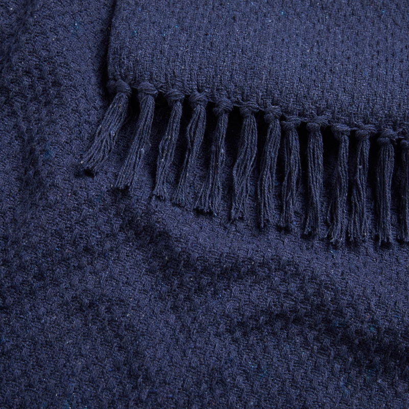 Hermbusche Throw Blanket, Navy, W130 x L180cm