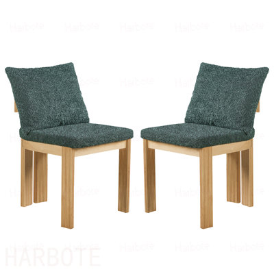 Ensemble de 2 chaises de salle à manger d'intérieur Boucle