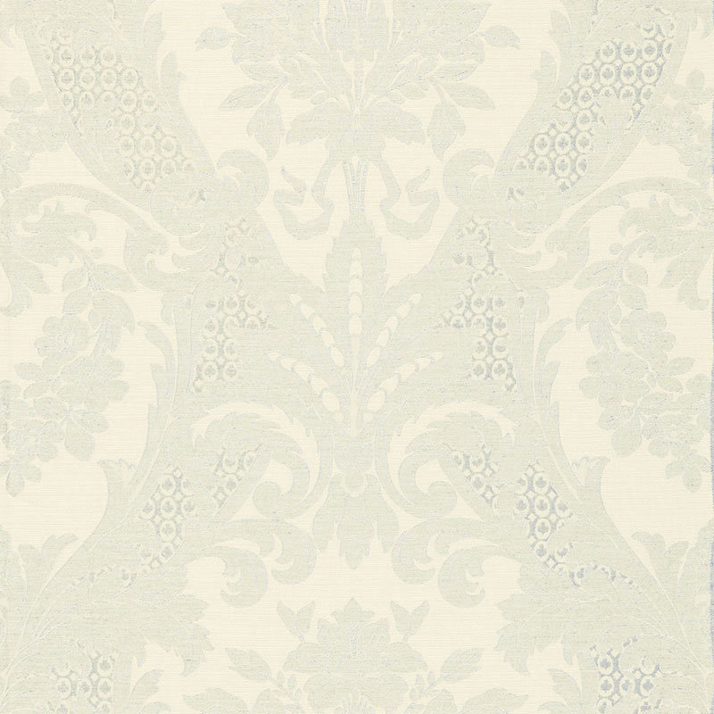 Toscana Linen Damask Fabric, Powder Blue
