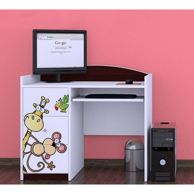 Sena 100cm Computer Desk, Dark Brown