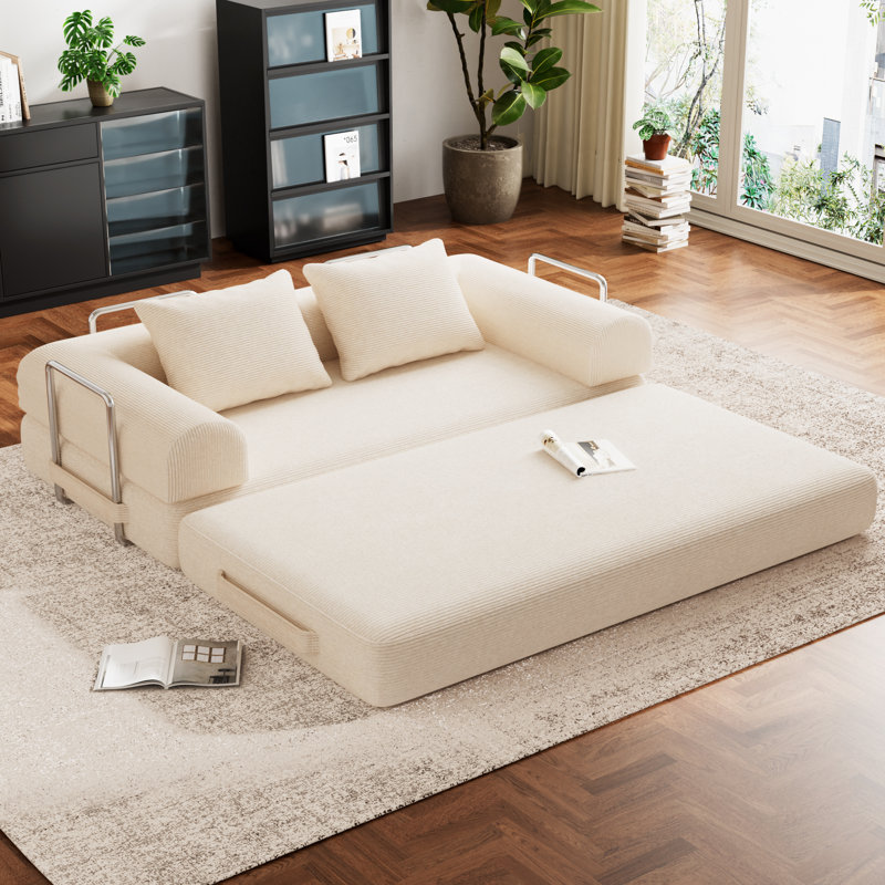 Canapé-lit modulaire modulaire avec aménagement personnalisable , Beige