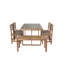 Ensemble de table et chaises d'extérieur en bois d'acacia de haute qualité