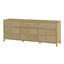 Commode 9 tiroirs Celine, brun chêne clair 84 po Celine-590248968